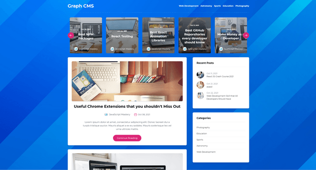 Blog Website (CMS Powered)